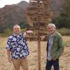 M*A*S*H Matters hosts Ryan Patrick and Jeff Maxwell with the iconic signpost